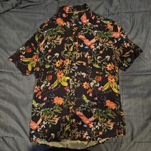 Guess Black Floral Men's Shirt